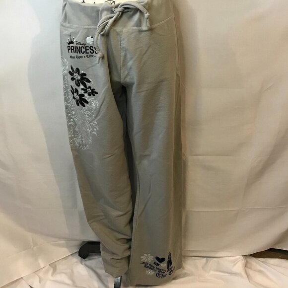 Disney Pants - Disney Parks Disney Princess Gray Sweatpants adult Large "Happily Ever After"